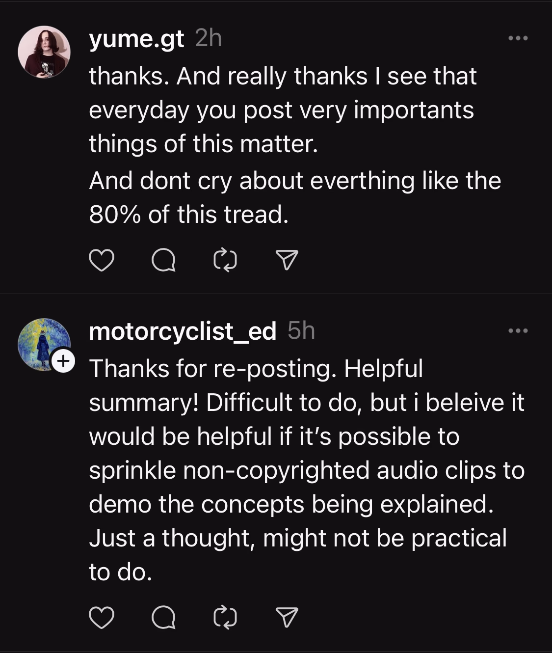 Customer testimonial