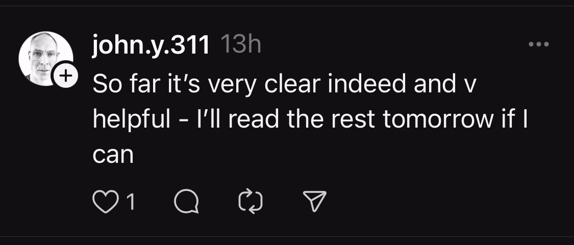 Customer testimonial