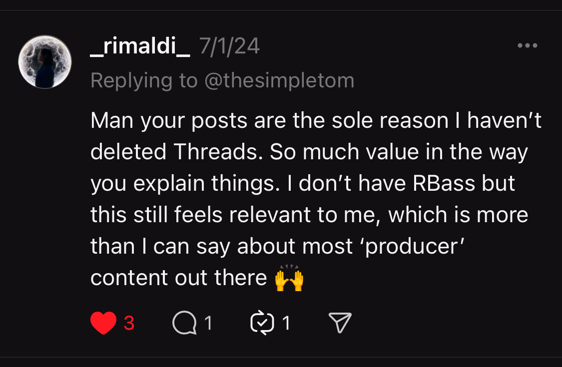 Customer testimonial