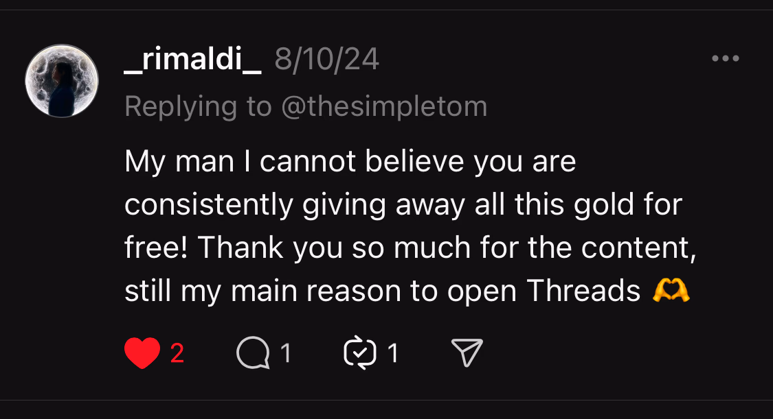 Customer testimonial