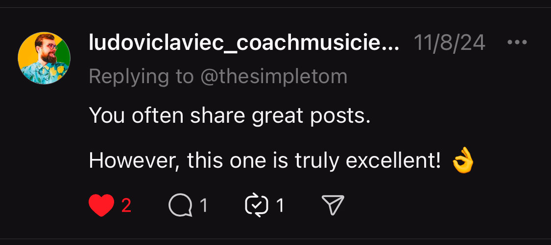 Customer testimonial