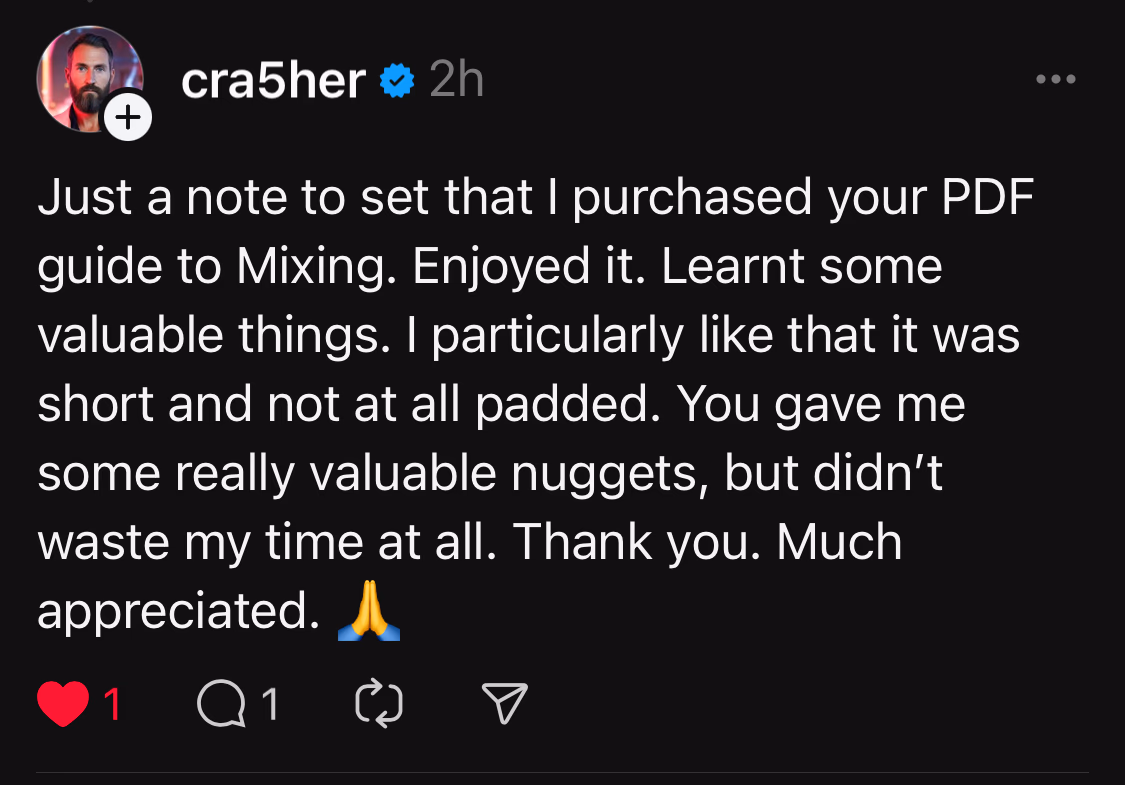 Customer testimonial