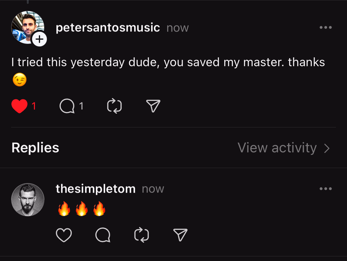 Customer testimonial