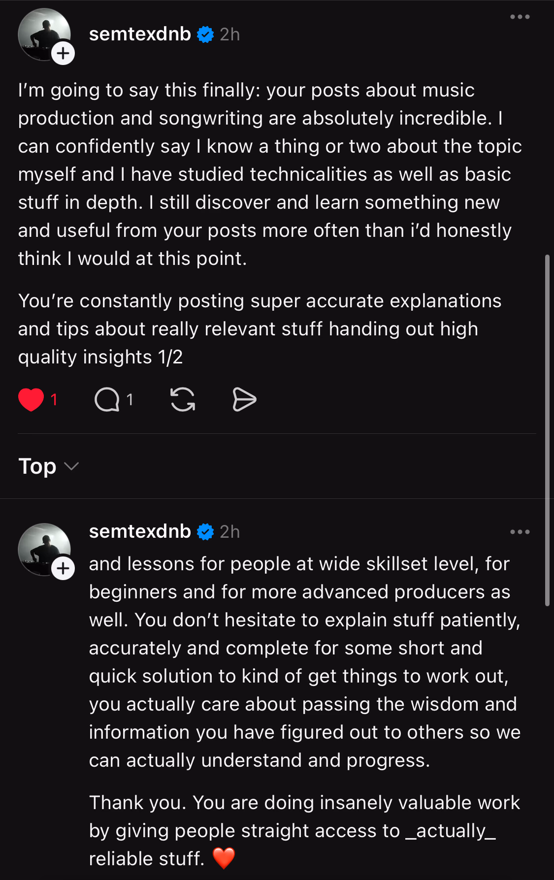 Customer testimonial