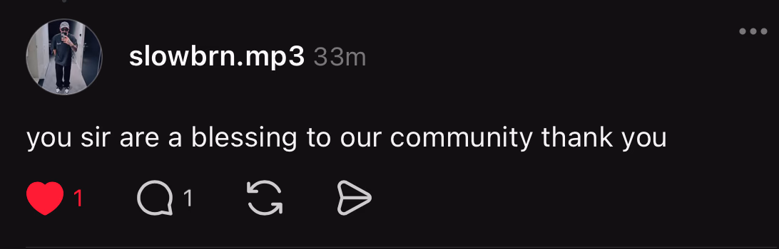 Customer testimonial