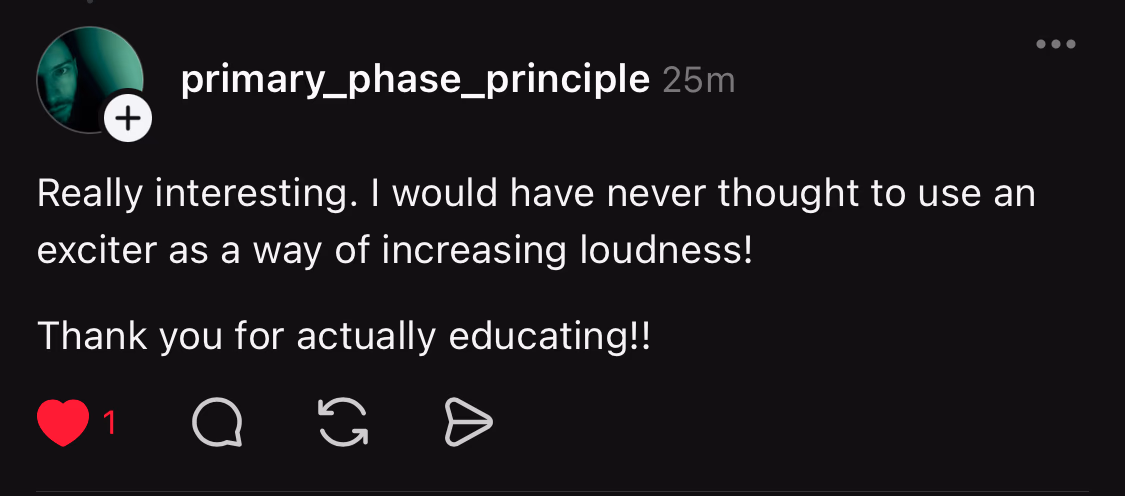 Customer testimonial