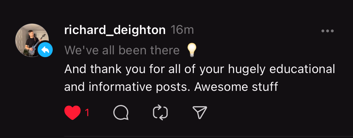 Customer testimonial